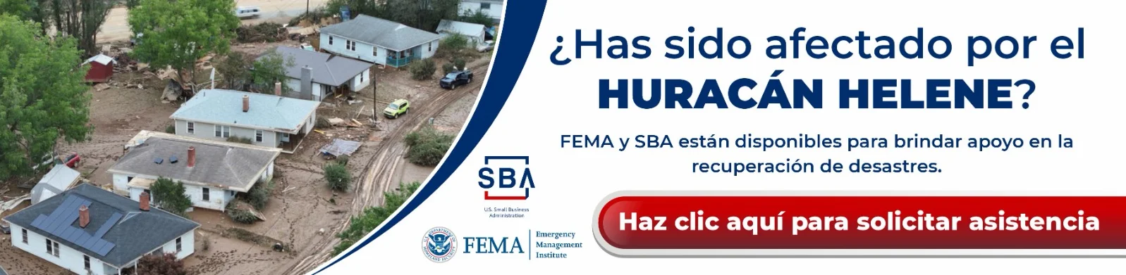 Huracán Helene SBA FEMA - Solicitar Asistencia