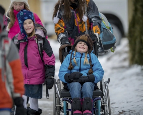 Consejos invernales para padres con niños discapacitados