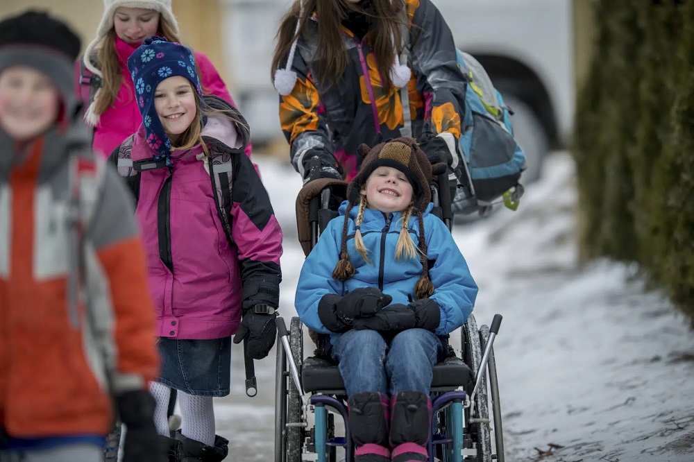 Consejos invernales para padres con niños discapacitados