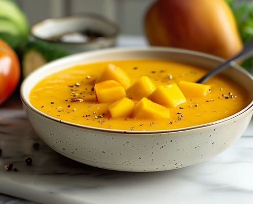 Gazpacho de mango: exótica, fácil y deliciosamente tropical