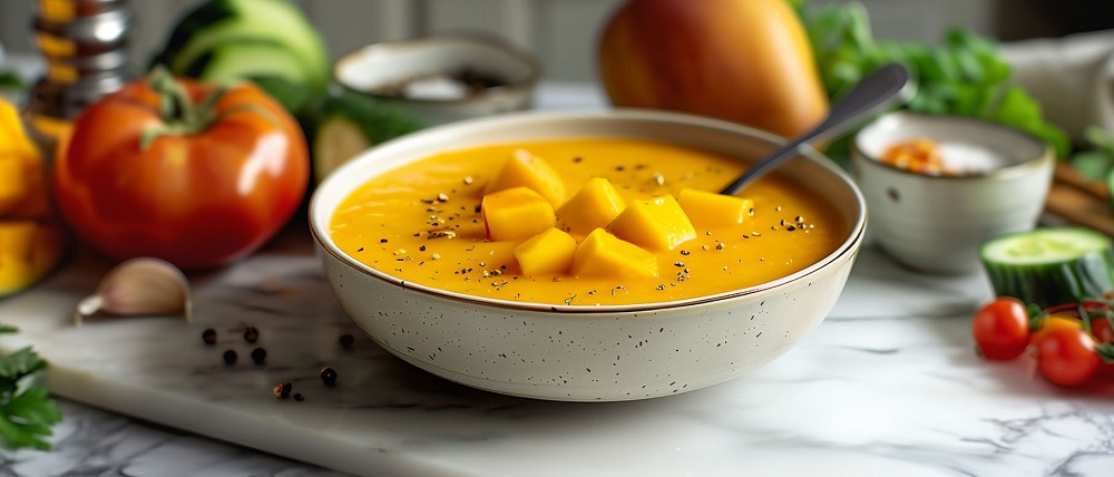 Gazpacho de mango: exótica, fácil y deliciosamente tropical