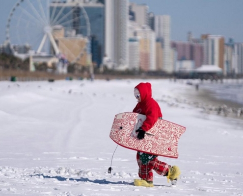 Histórica tormenta invernal: sur de EE. UU. cubierto de hielo