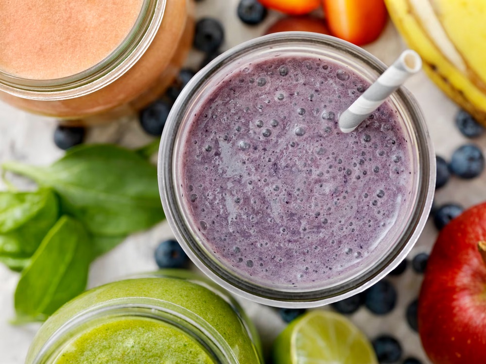 Licuado de arándanos y tofu para un cuerpo saludable y energético