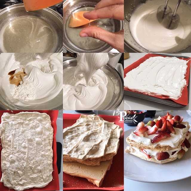 Merengón colombiano con plancha de merengue italiano