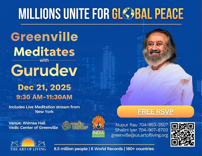 Día Mundial de la Meditación Greenville