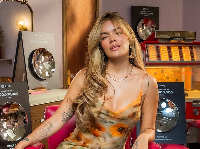Karol G triunfa como Latina y rompe récord en Spotify
