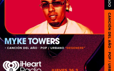 Myke Towers brilla con nominación a iHeartRadio 2026