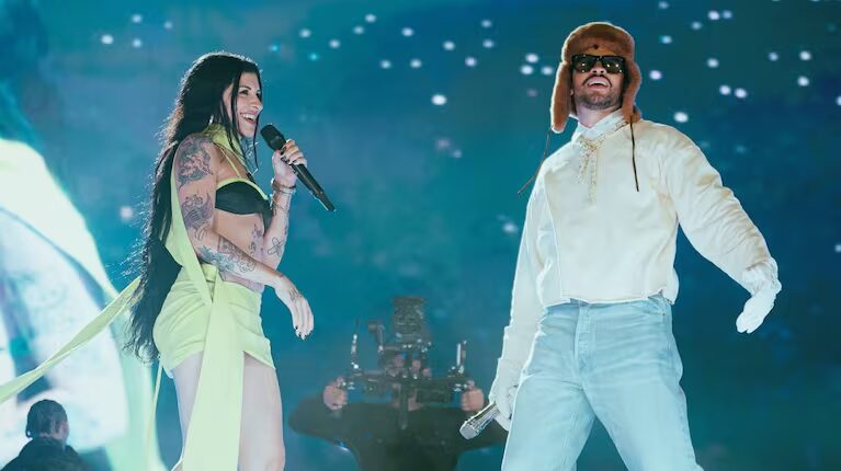 Bad Bunny y Cazzu en Argentina: amor, espectáculo y guiño a Nodal