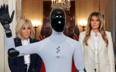 Impactante robot con IA llega a la Casa Blanca