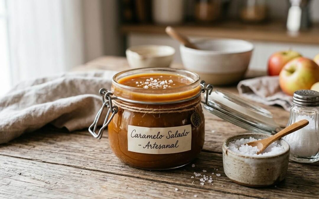 Cómo preparar un cremoso caramelo salado casero