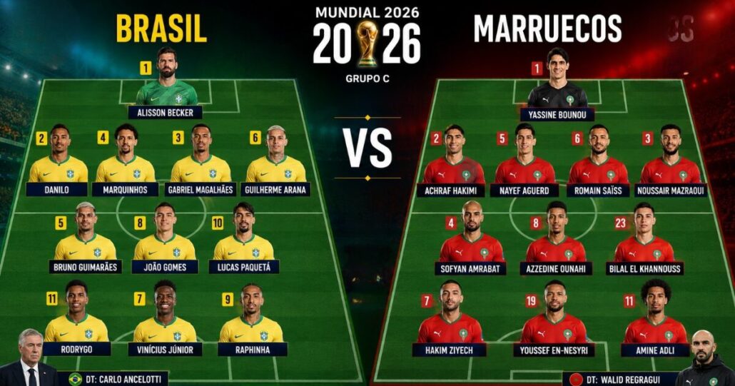 Mundial 2026 | Marruecos y Brasil se enfrentarán el sábado 13 de junio de 2026 por el primer partido del Grupo C de la Copa Mundial de la FIFA. 