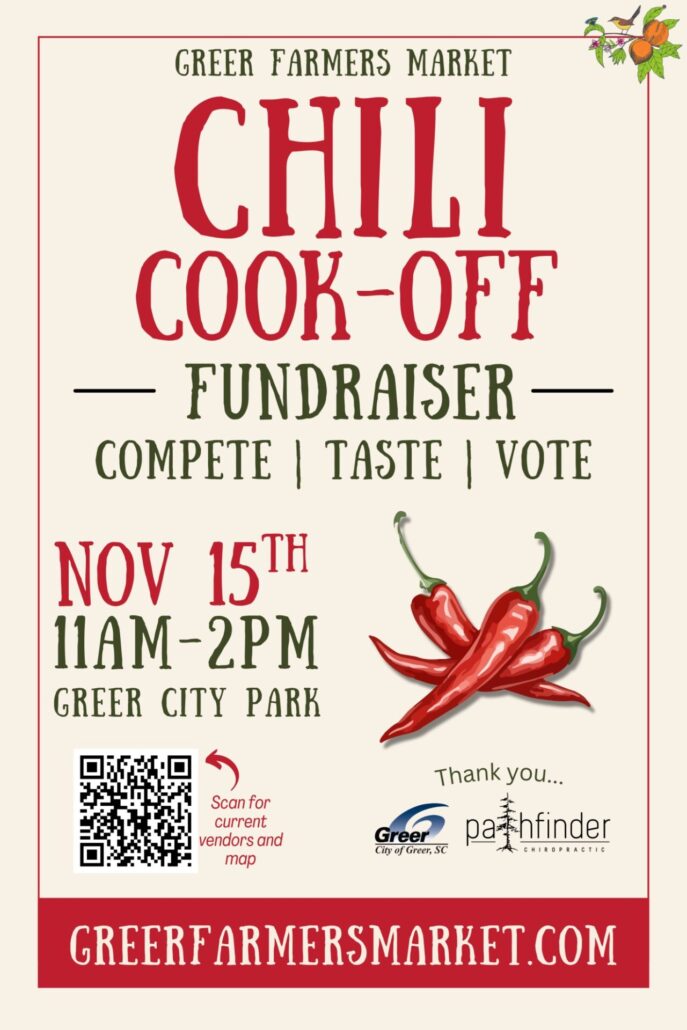 Greer Farmers Market concurso chili